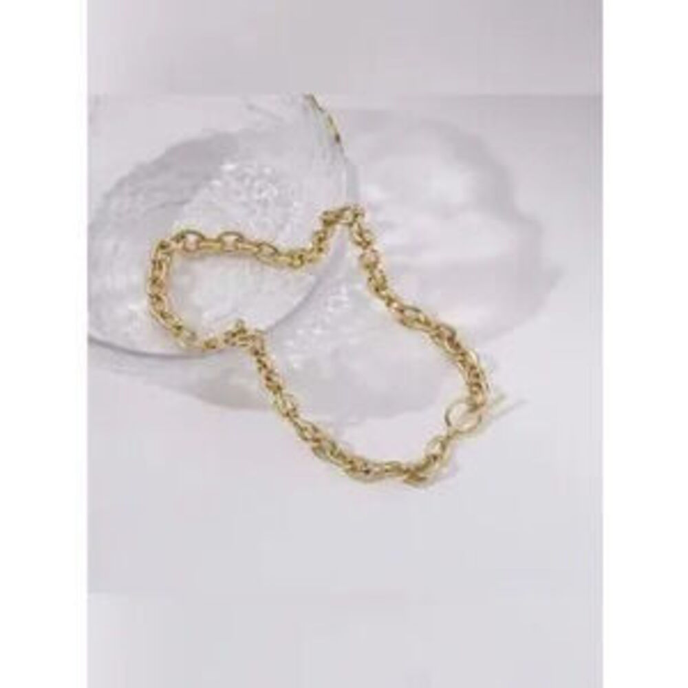 18k Gold Plated Toggle Chain Necklace - Picture 3 of 3